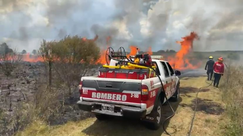 Sofocaron un incendio de gran magnitud en Itaembé Guazú