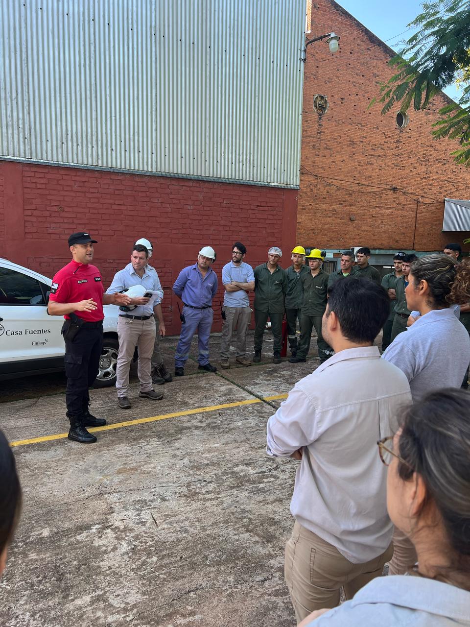 Policías realizaron simulacro de incendio en Oberá