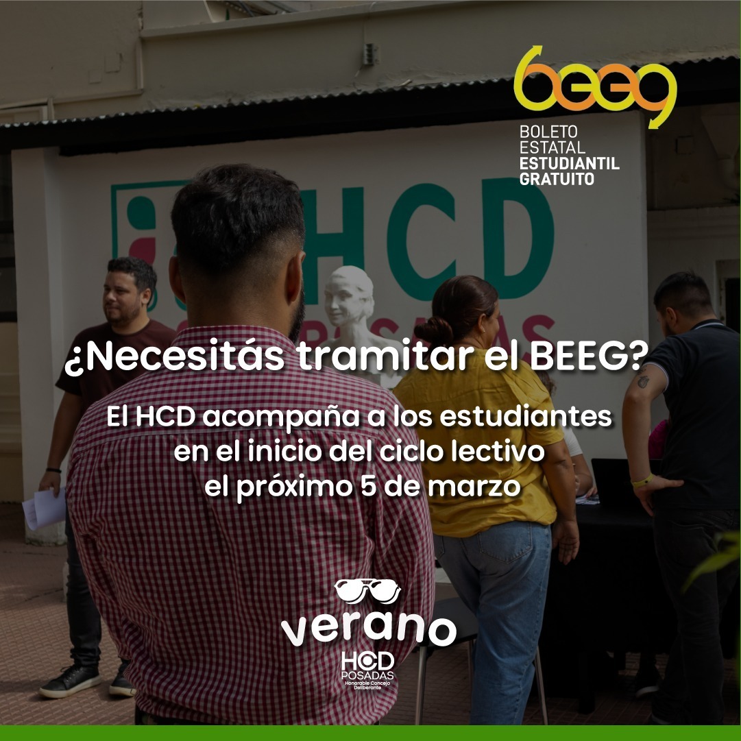 El Concejo posadeño acompaña a los estudiantes en la gestión del BEEG