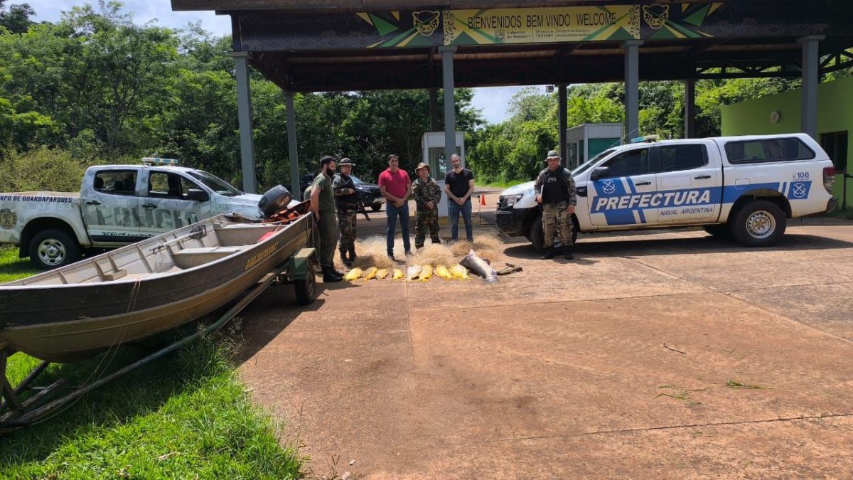 Parque Provincial Moconá: decomisaron redes de pesca y arma de fuego