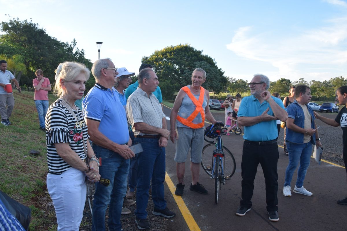 Stelatto encabezó la puesta en valor del circuito de ciclovías del Parque de la Ciudad