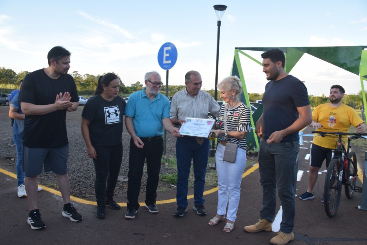 Stelatto encabezó la puesta en valor del circuito de ciclovías del Parque de la Ciudad