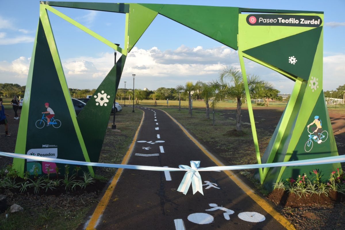 Stelatto encabezó la puesta en valor del circuito de ciclovías del Parque de la Ciudad