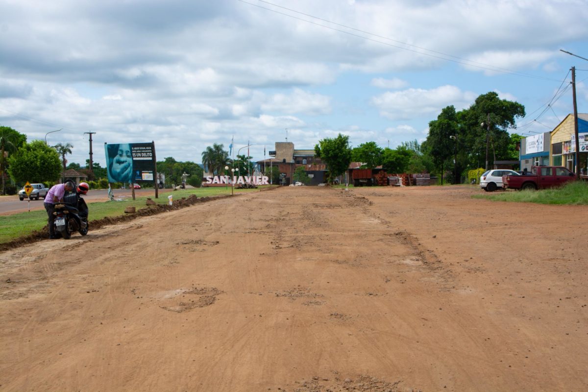 San Javier avanza con las obras de una nueva colectora de ingreso a la ciudad