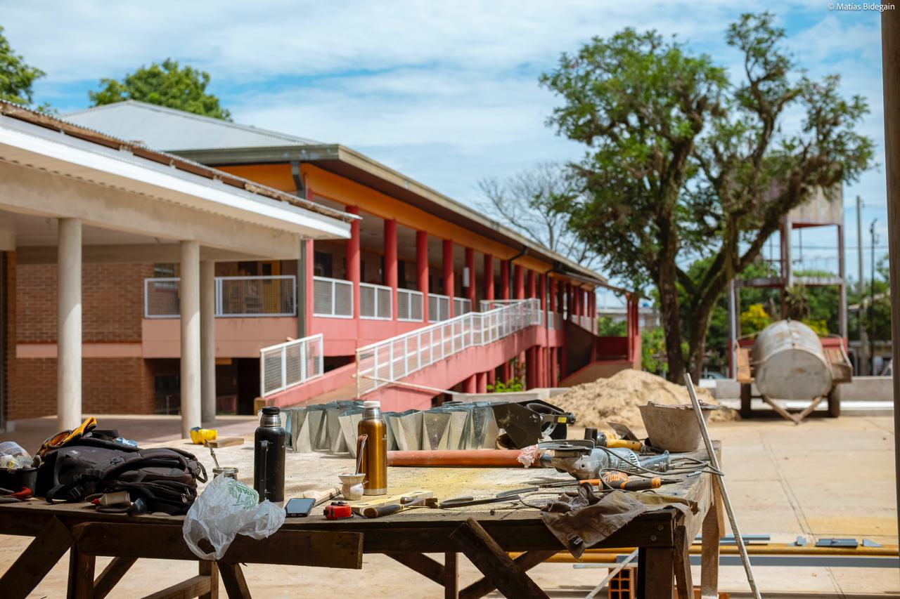 Ultiman detalles para terminar la ampliación de la Escuela Nº 284 de Jardín América