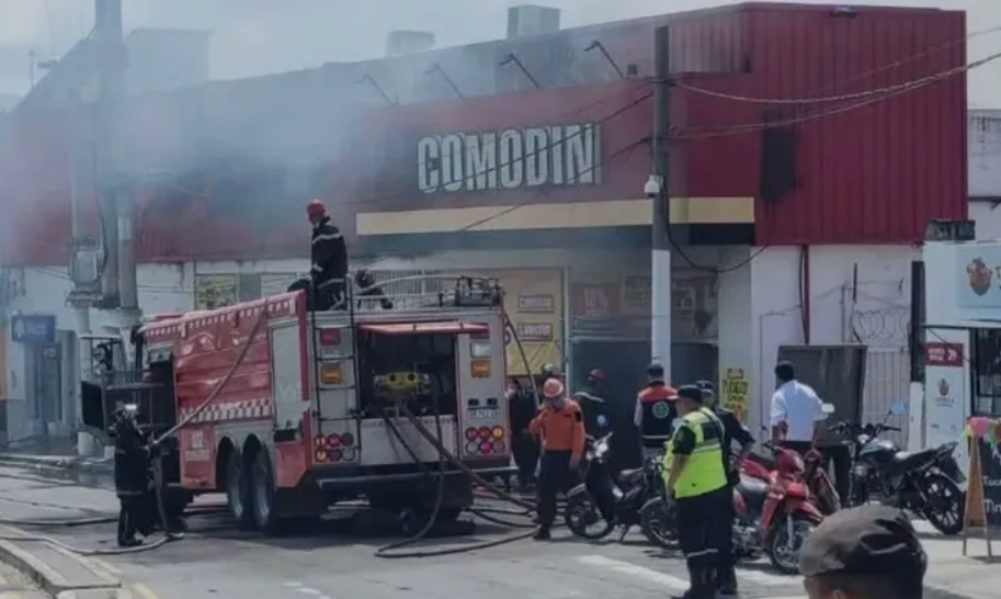 incendio en super