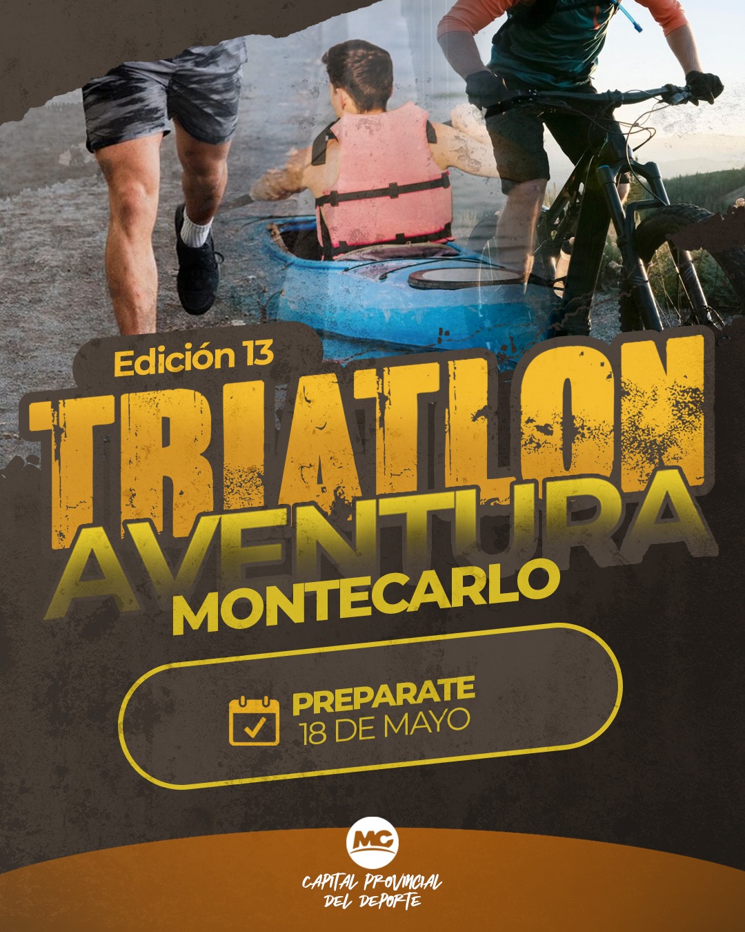 Montecarlo se prepara para la 13° Edición del Triatlón Aventura