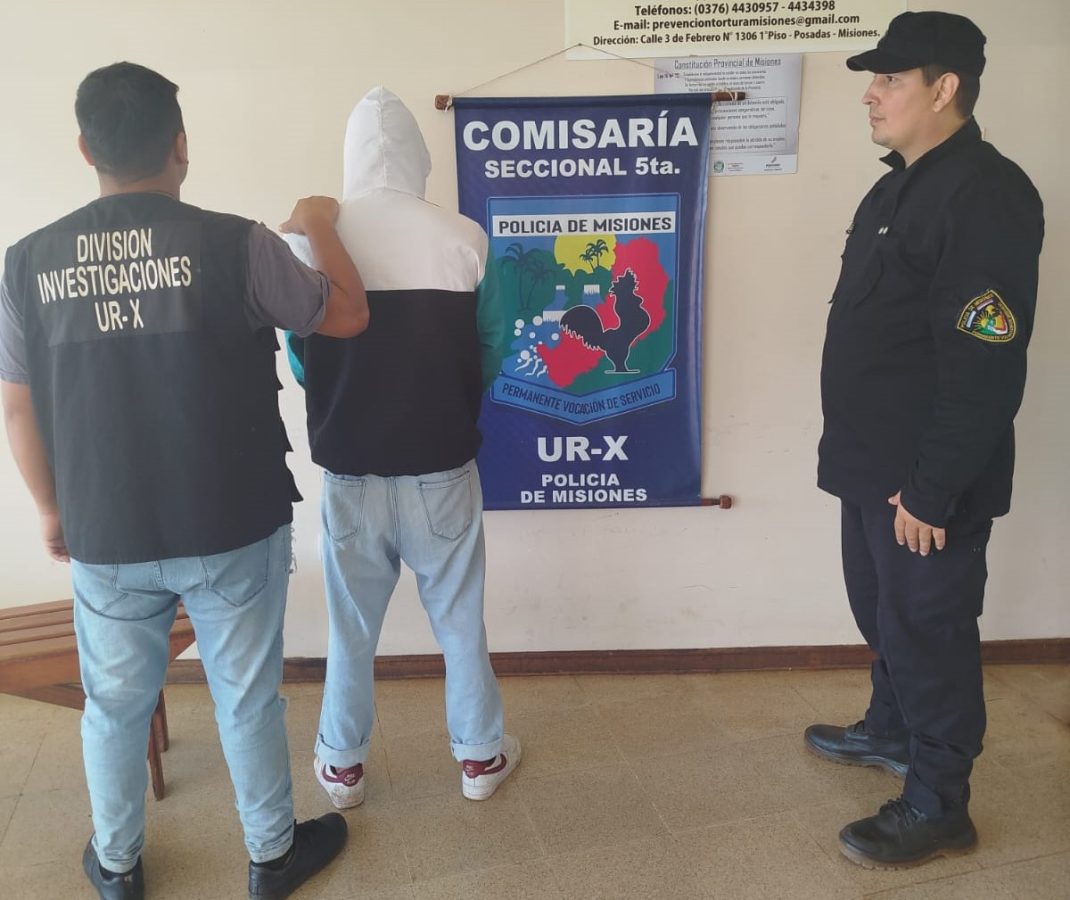 Amenazó a su pareja por WhatsApp con la foto de un arma de fuego y fue detenido
