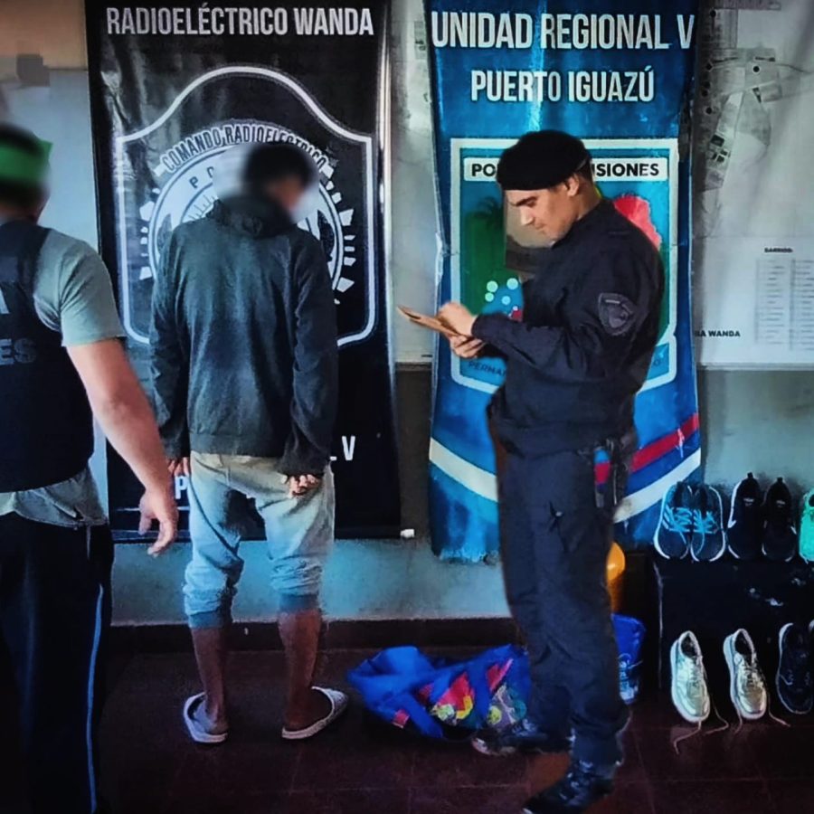 Delincuente buscado por múltiples robos en Wanda fue puesto tras las rejas