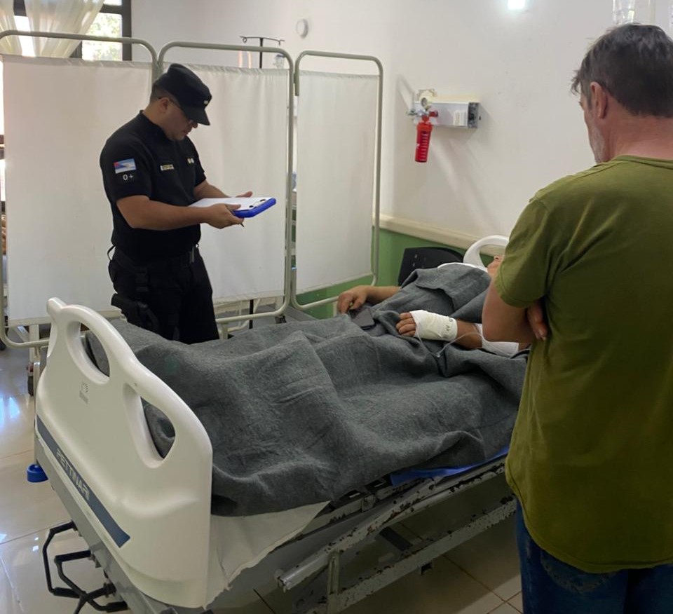 En Iguazú un hombre se disparó con un arma casera