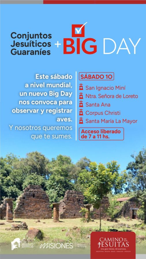 Este fin de semana invitan a turista a sumarse al Big Day 2025 3 - 5