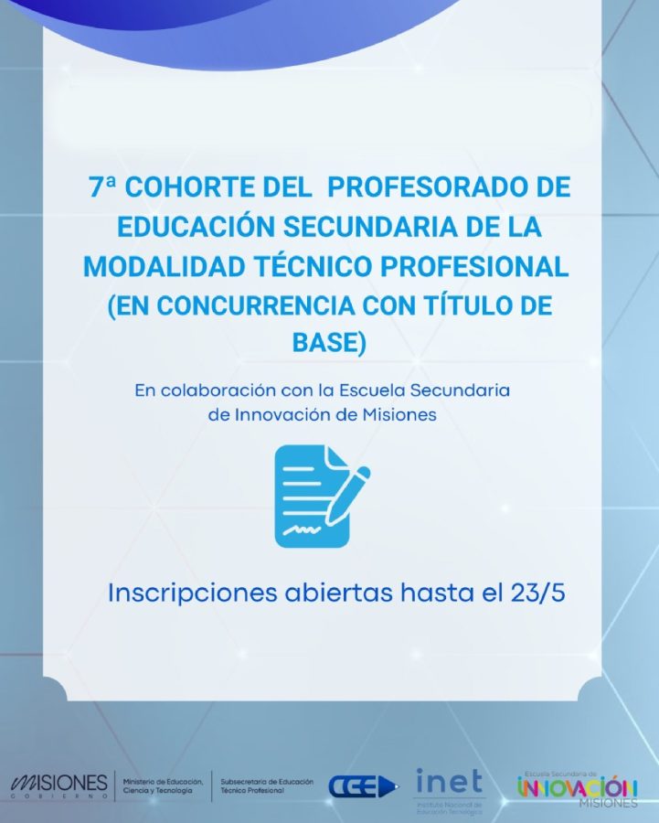 Misiones impulsa la formacion docente tecnica con una nueva Cohorte del Profesorado - 1