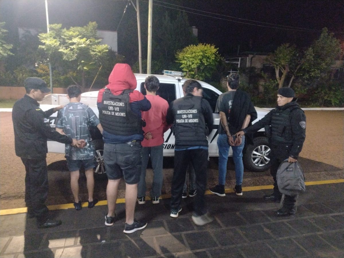 Nueve delincuentes detenidos y robos frustrados tras operativos en Posadas, Apóstoles y San Pedro