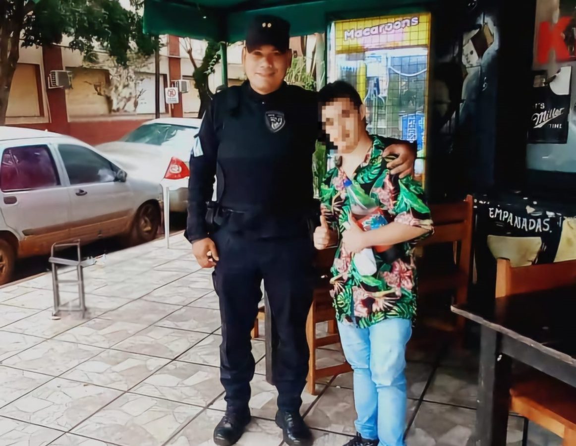 Tras una intensa búsqueda policías hallaron sano y salvo a un menor con síndrome de Down en Oberá