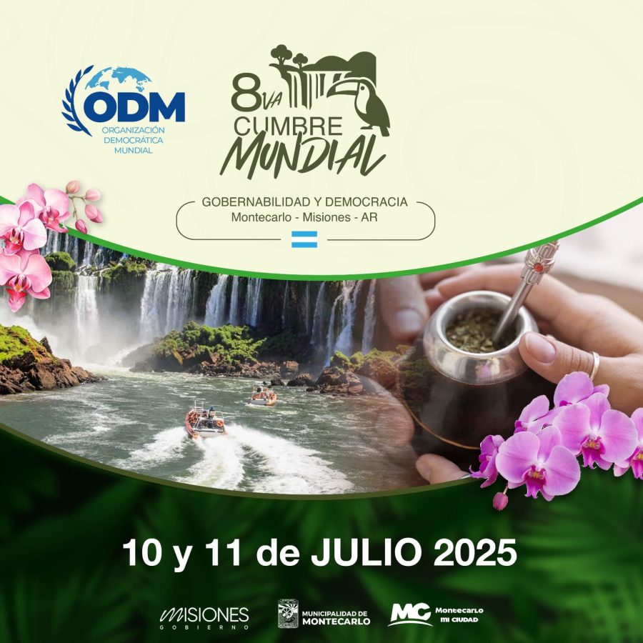 Montecarlo será sede de la VIII Cumbre Mundial de Gobernabilidad y Democracia