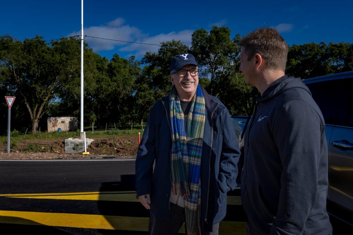 Passalacqua y Macias recorrieron obras en el acceso a Profundidad