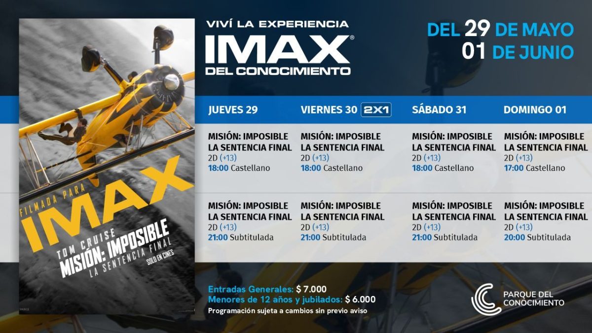 "Misión Imposible: Sentencia Final" sigue haciendo historia en el Imax 1 2 - cartelera - 1
