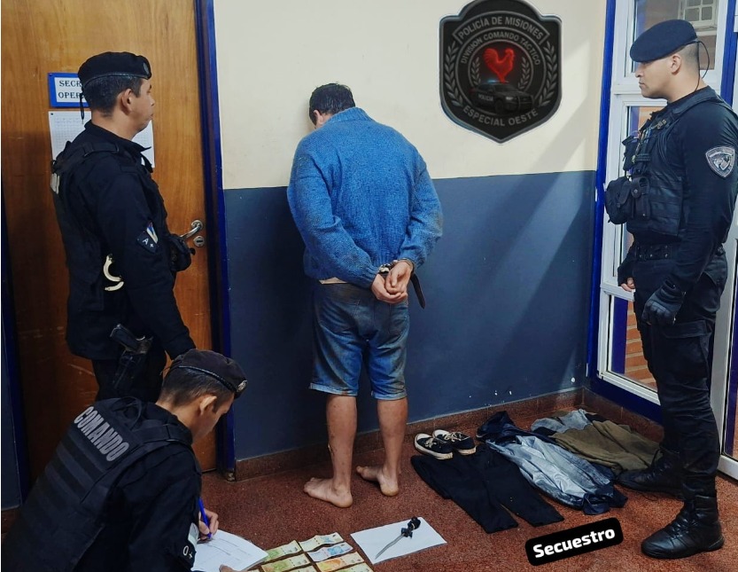 delincuente detenido