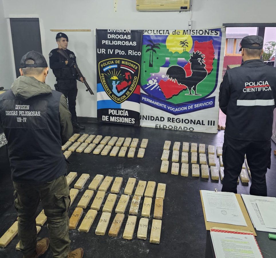 Secuestraron marihuana valuada en $180 millones en Eldorado