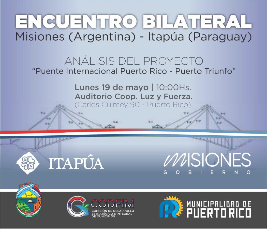 Reunión clave entre Misiones e Itapúa para avanzar en el puente internacional Puerto Rico - Puerto Triunfo 3 6 - reunion puente puerto rico puerto triunfo 1 - 5