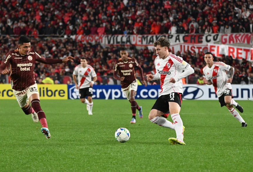 River empató 1 a 1 con Universitario de Perú y terminó primero en el Grupo B de la Libertadores