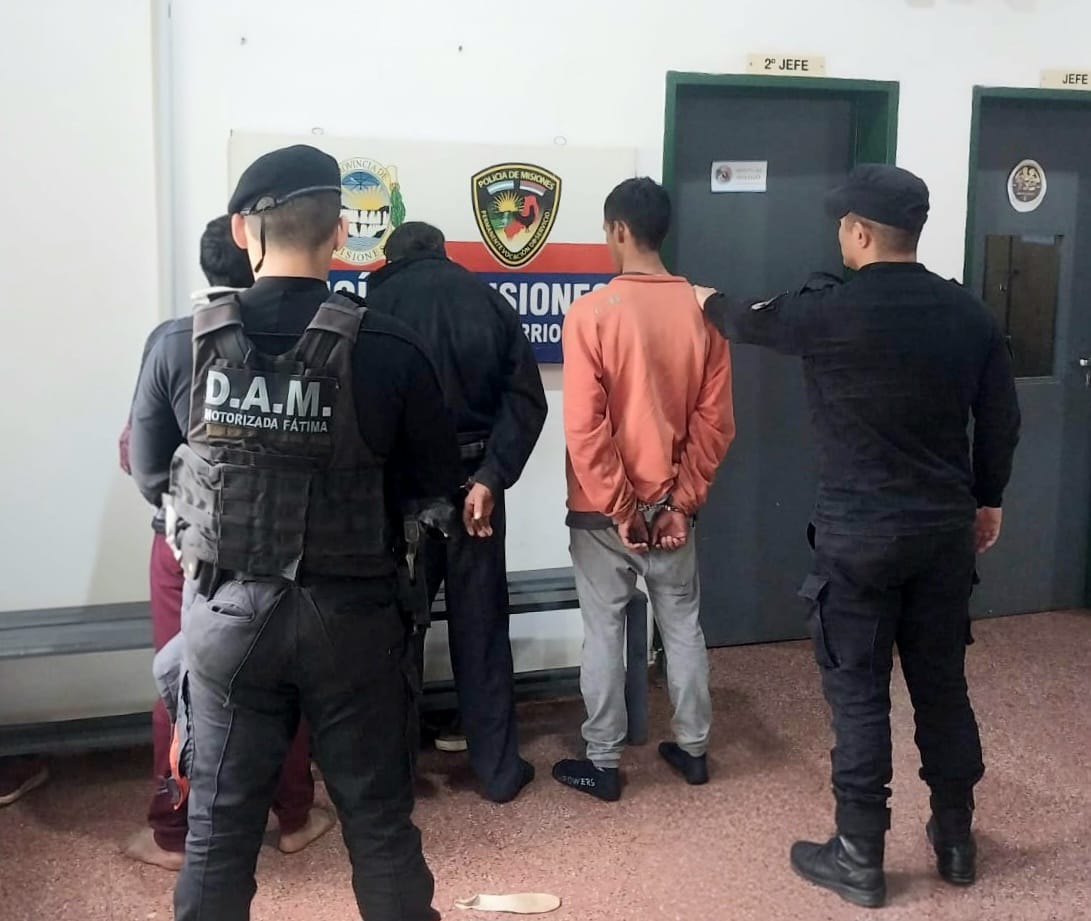 Detuvieron a tres delincuentes con frondosos antecedentes tras un asalto en Posadas