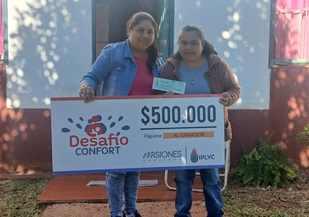 El Iplyc premió a la ganadora del Desafío Confort en Santo Pipó