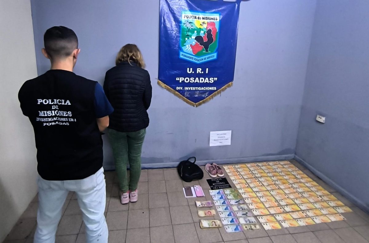 Empleada robó ahorros de su jefe y fue detenida en Posadas