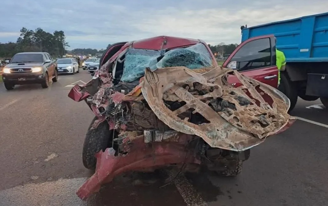 Falleció el conductor que protagonizó un siniestro vial sobre la ruta 12 en Candelaria