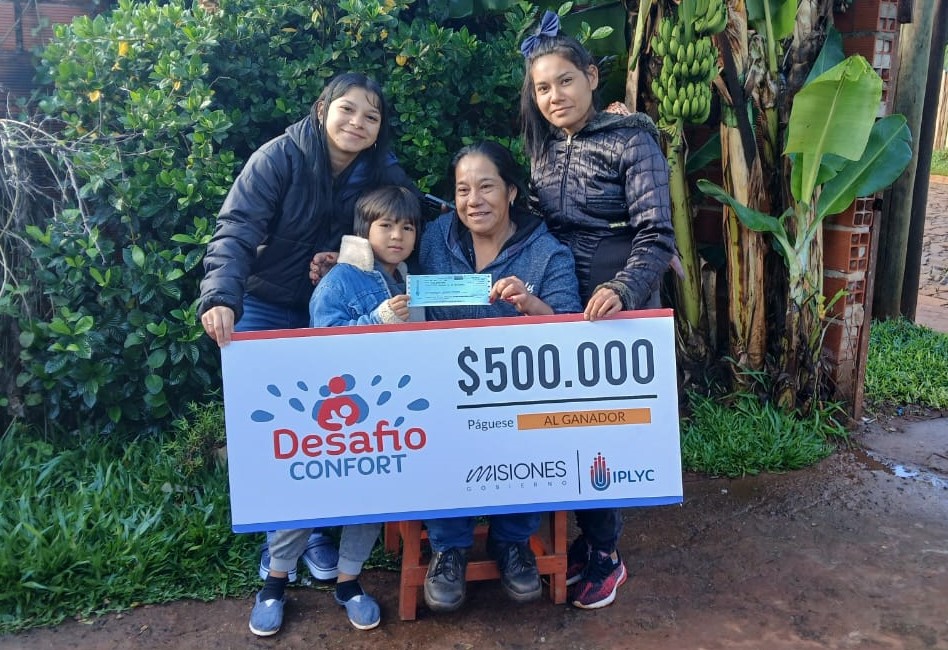 Ganadora del Desafío Confort destinará su premio a un agasajo para su merendero en Posadas
