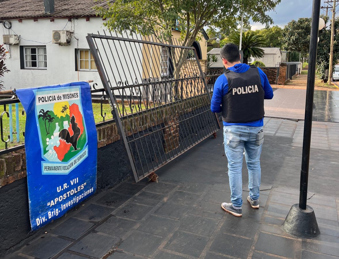 La Policía de Apóstoles detuvo a "Polaquito" tras el robo de un portón