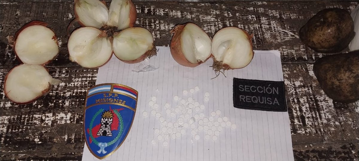 Evitaron ingreso de drogas camufladas en cebollas en la Unidad Penal VI