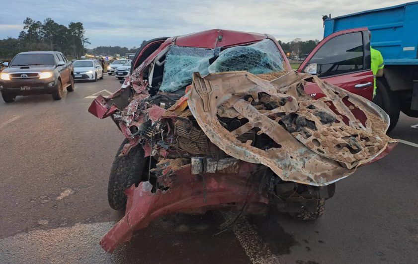 Choque en Garupá dejó como saldo un conductor herido