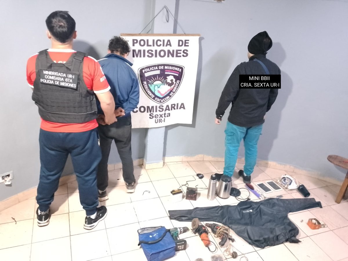 Posadas: atraparon al autor de un robo en la Chacra 122 y recuperaron todo lo robado