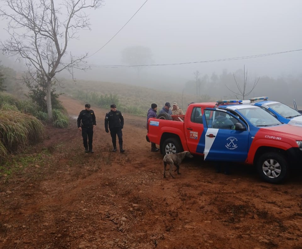 Continúa la búsqueda de un joven que cayó al río Uruguay en El Soberbio
