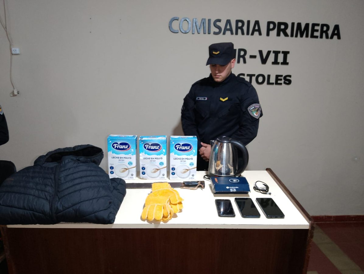 Detenido tras robar en distintos comercios de Apóstoles