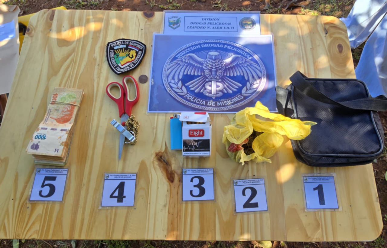 Terminó preso en Alem tras robar la recaudación de un repartidor 