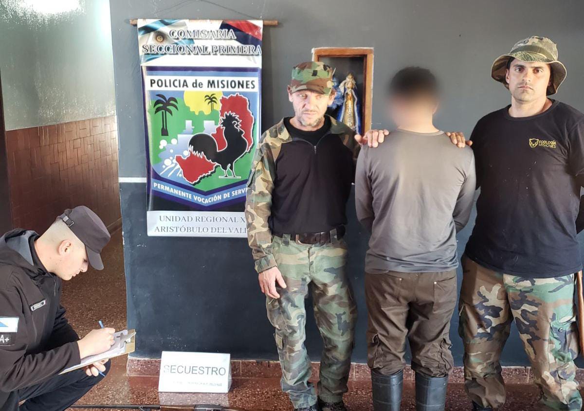 Aristóbulo: cazador furtivo fue detenido en la reserva Cuña Pirú