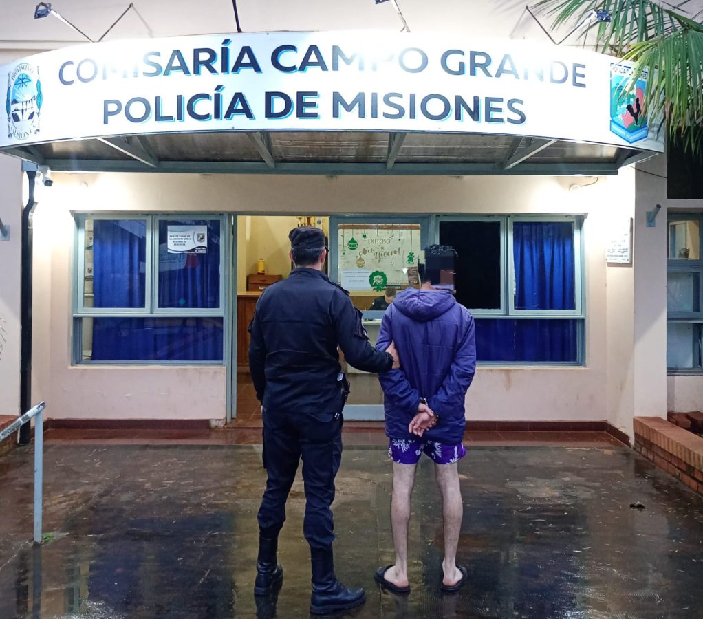 Fue detenido en Campo Grande por atacar a su hermano con un cuchillo