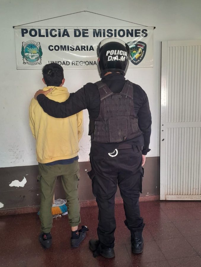 Termino detenido tras intentar atacar a su ex pareja y agredir a la Policia en Posadas 1 - 1
