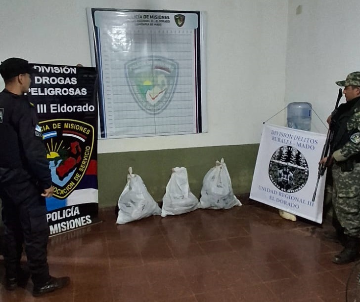 Secuestraron marihuana valuada en más de $420 mil en Eldorado