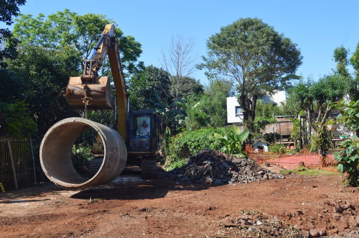 Avanza la obra de saneamiento en la chacra 183 de Posadas 