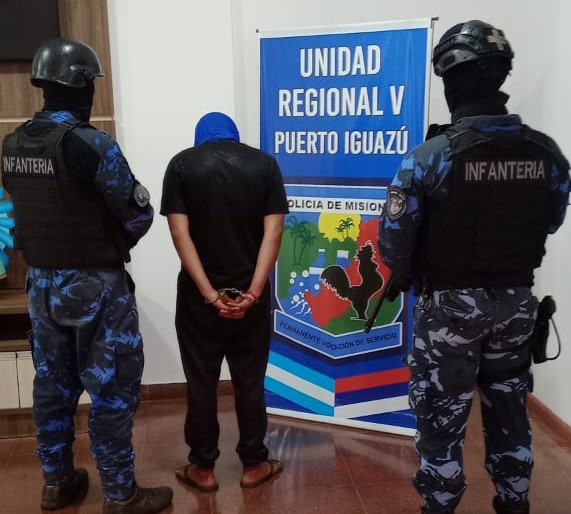 Asaltante investigado por robo a mano armada fue detenido en Puerto Iguazú