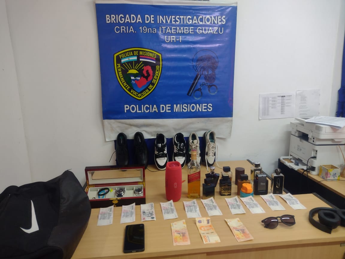 Delincuente fue detenido con multiples objetos robados en Itaembe Guazu 1 - 1