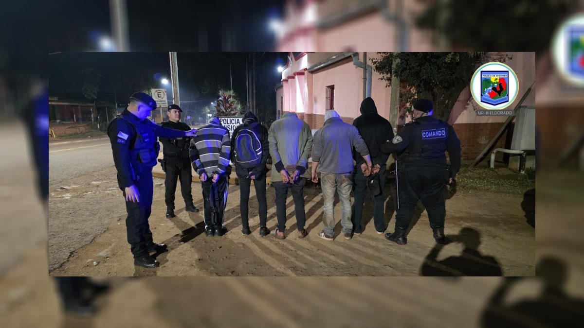 Desarticularon a una banda de delincuentes en Eldorado y hay 8 detenidos