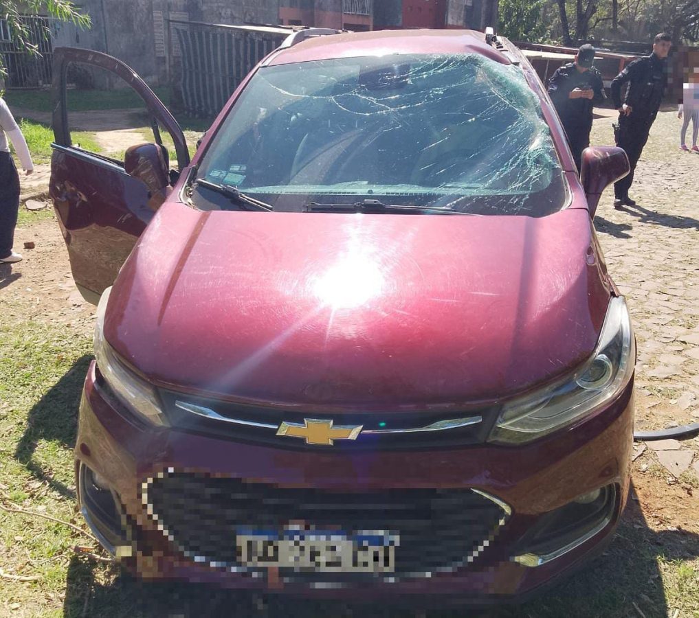 Despiste y choque terminó sin lesionados en Posadas