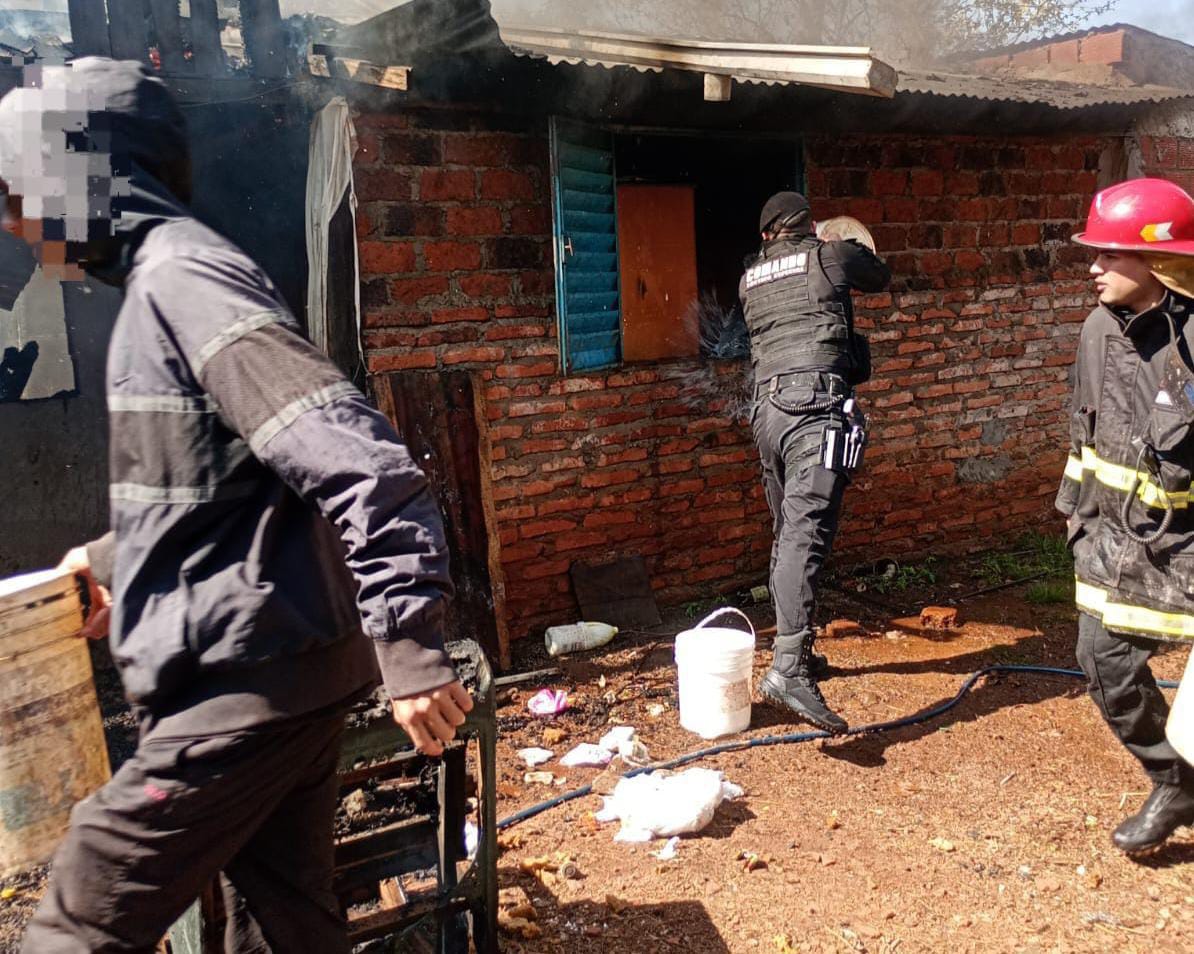 Incendio en Posadas causó daños materiales en una vivienda