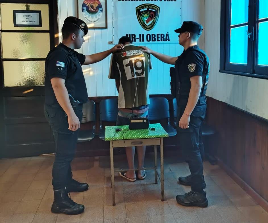 Campo Viera: terminó detenido tras robar a sus vecinos