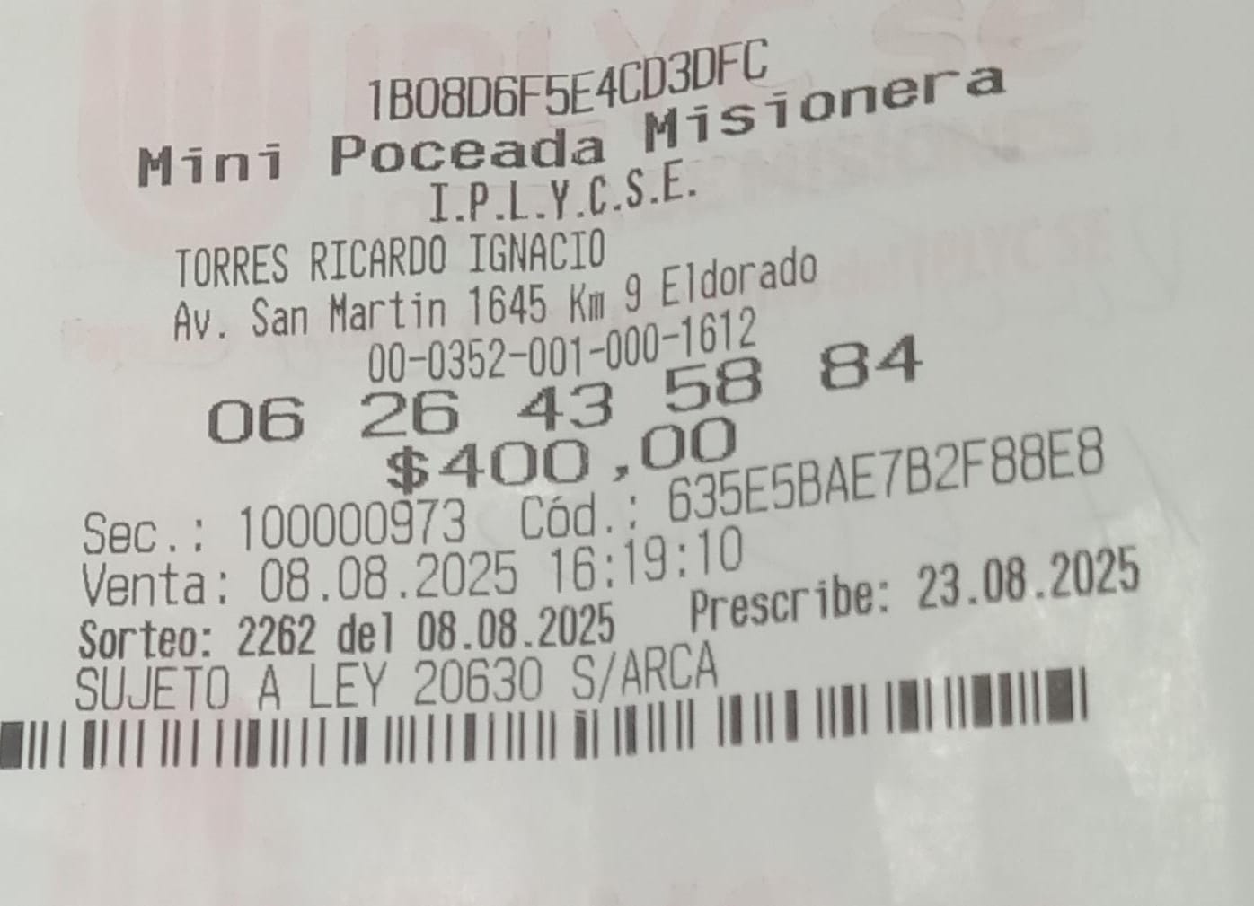 Ganador de la Mini Poceada usará el dinero de premio para viajar y arreglar su auto