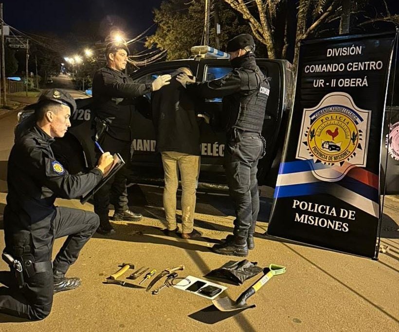 Recuperaron electrodomésticos robados y detuvieron a cuatro delincuentes tras operativos en Oberá